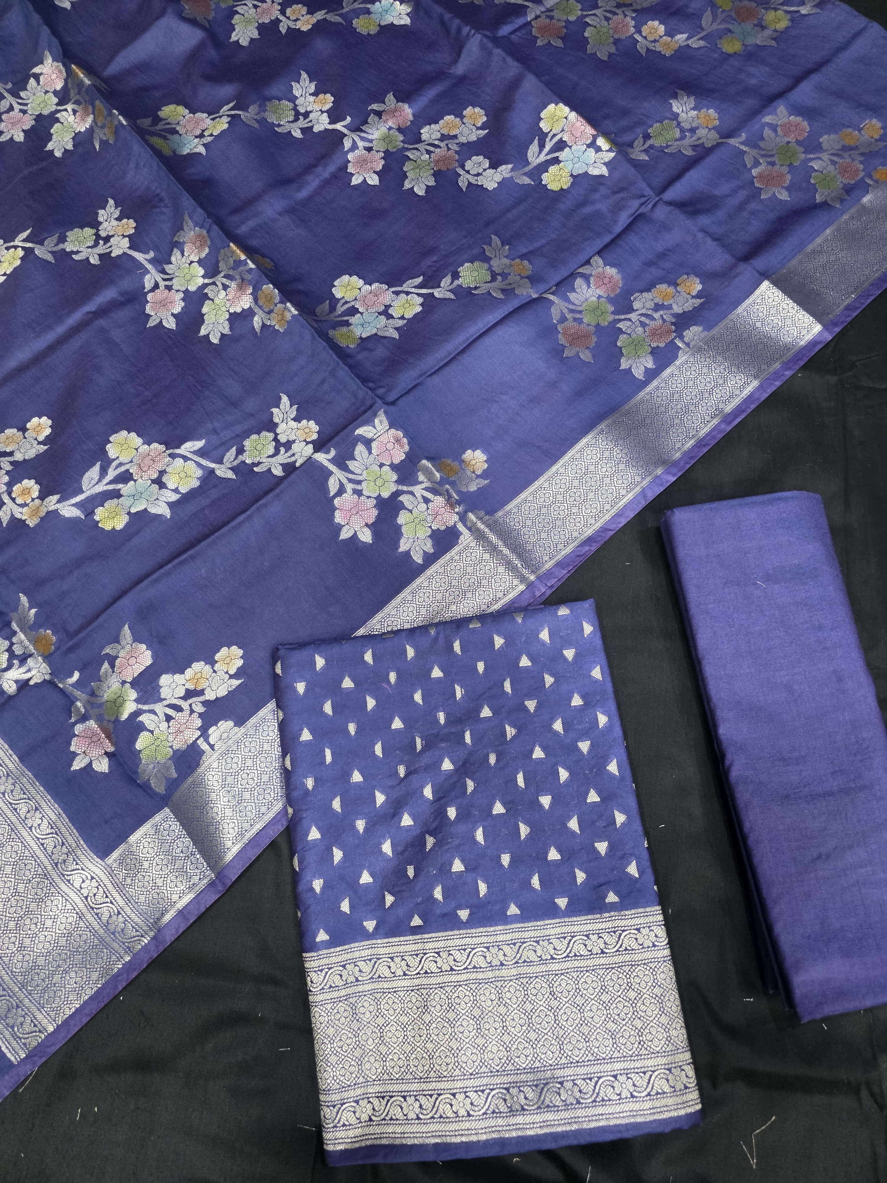 Mul mul chanderi suit