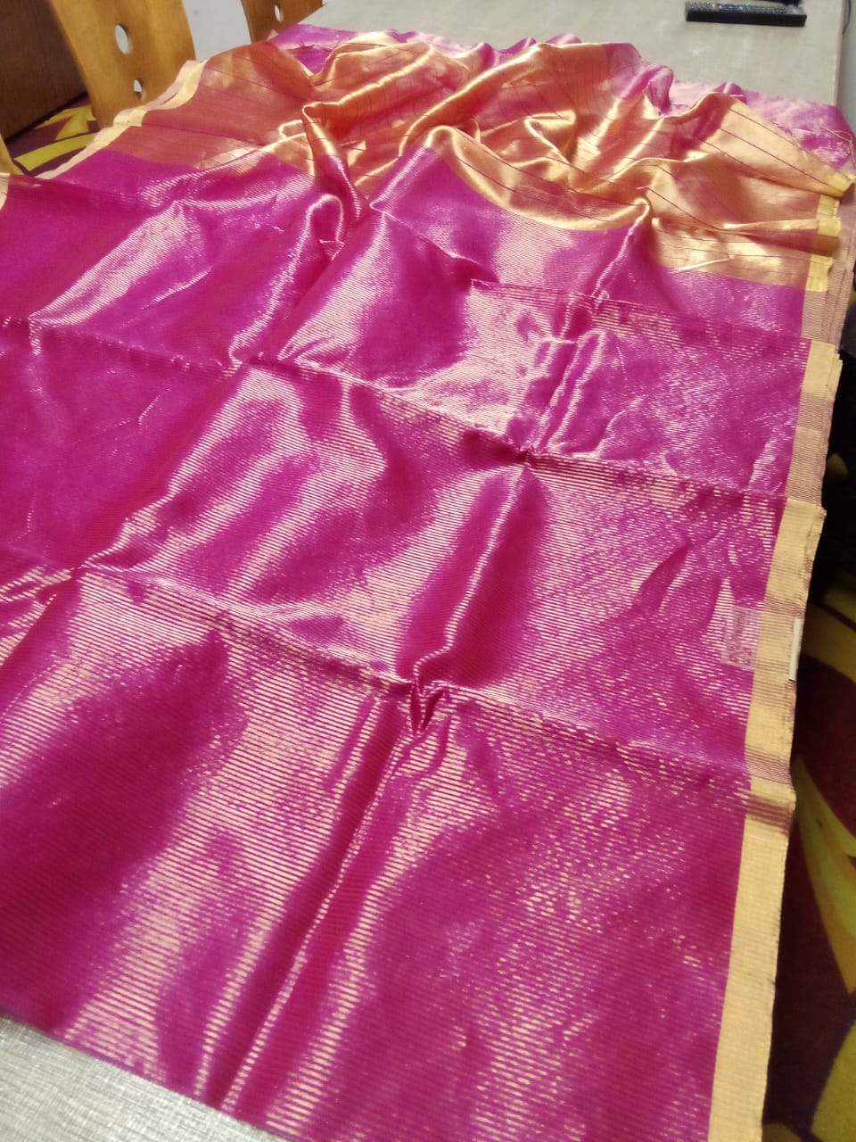 Chanderi tissue silk saree