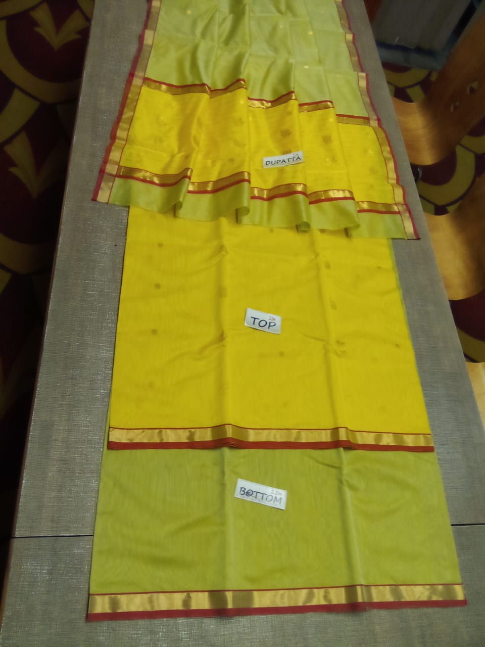 Chanderi silk suit