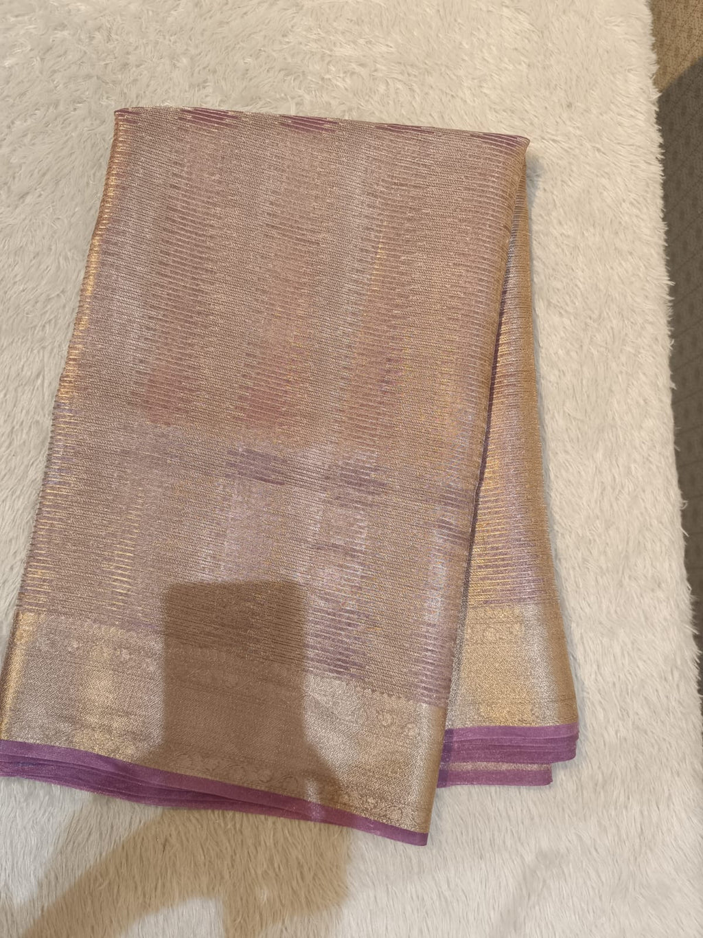Pure tissue brocade silk saree