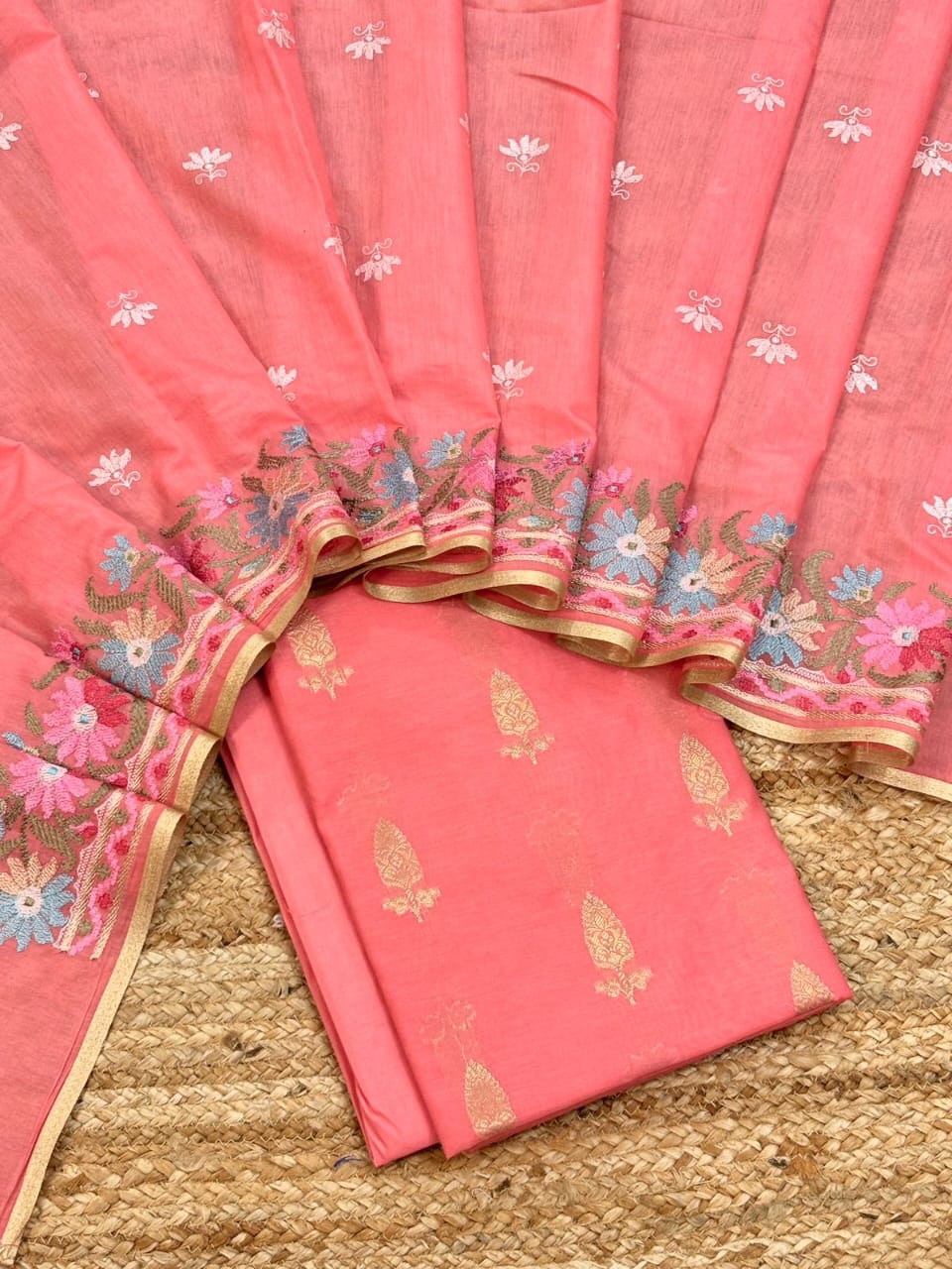 Banarsi Unstitched suit piece