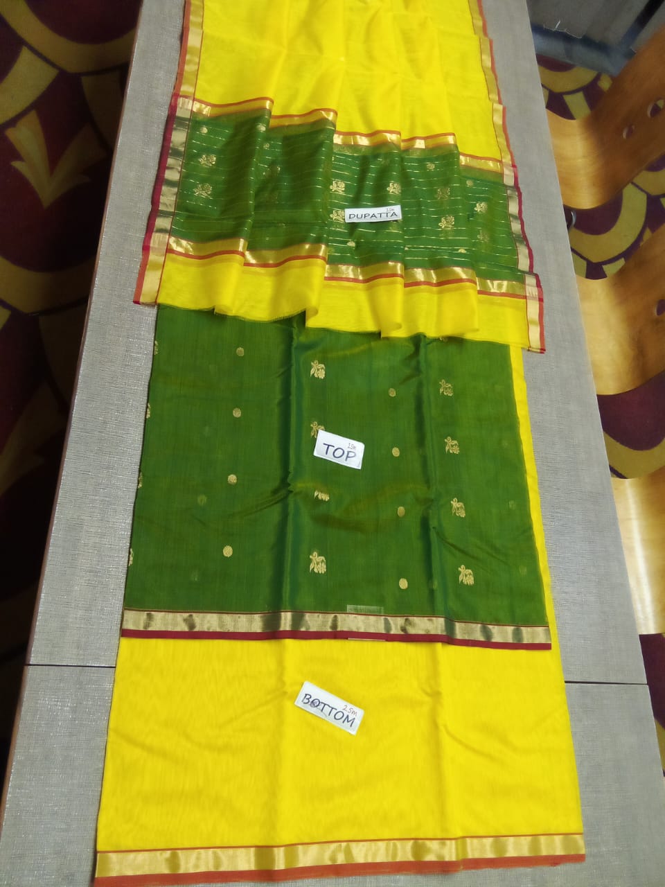 Chanderi silk suit