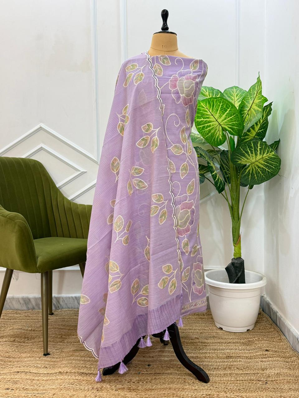 Banarsi Unstitched suit piece