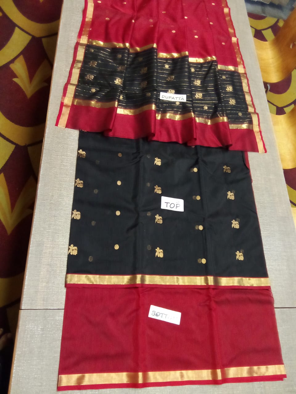 Chanderi silk suit