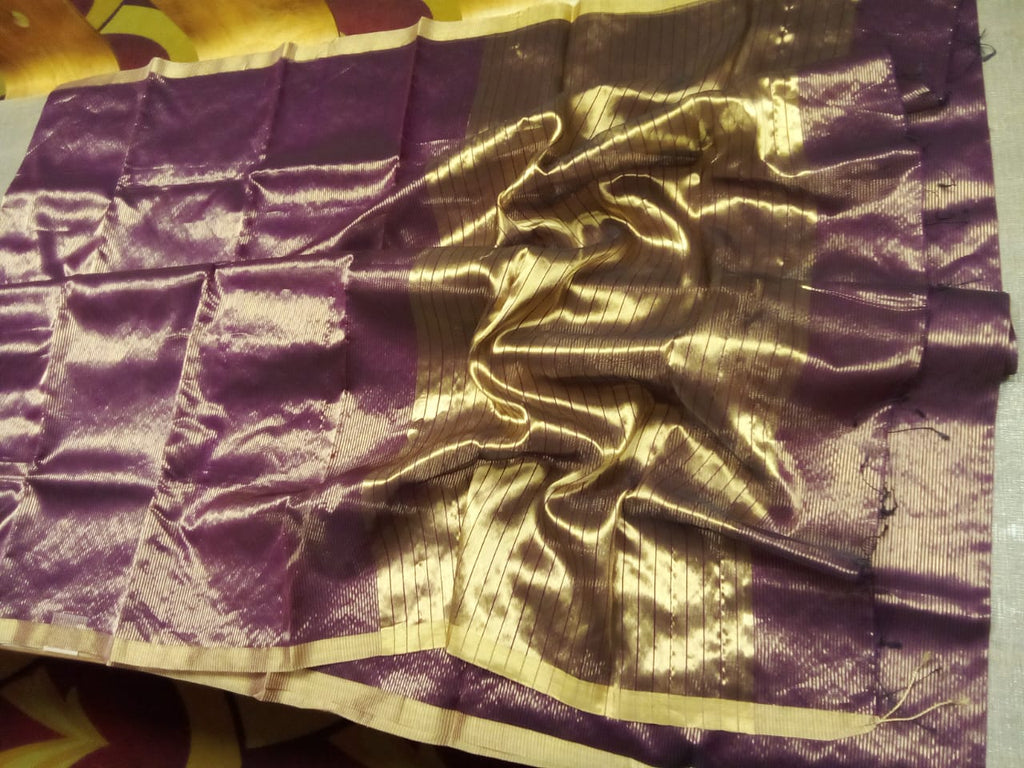 Chanderi tissue silk saree