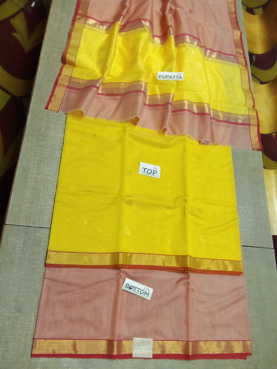 Chanderi silk suit