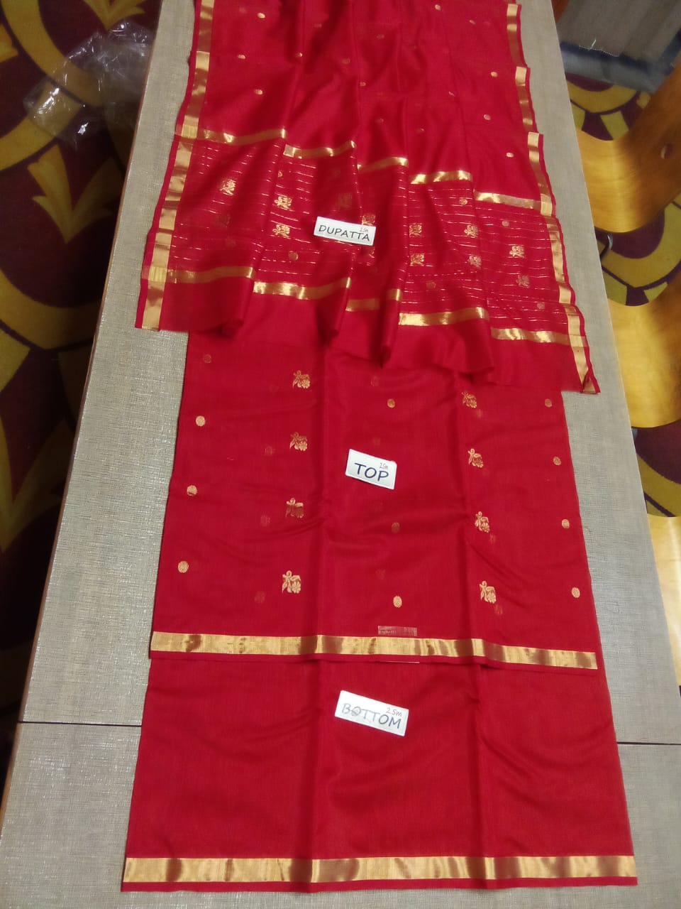 Chanderi silk suit