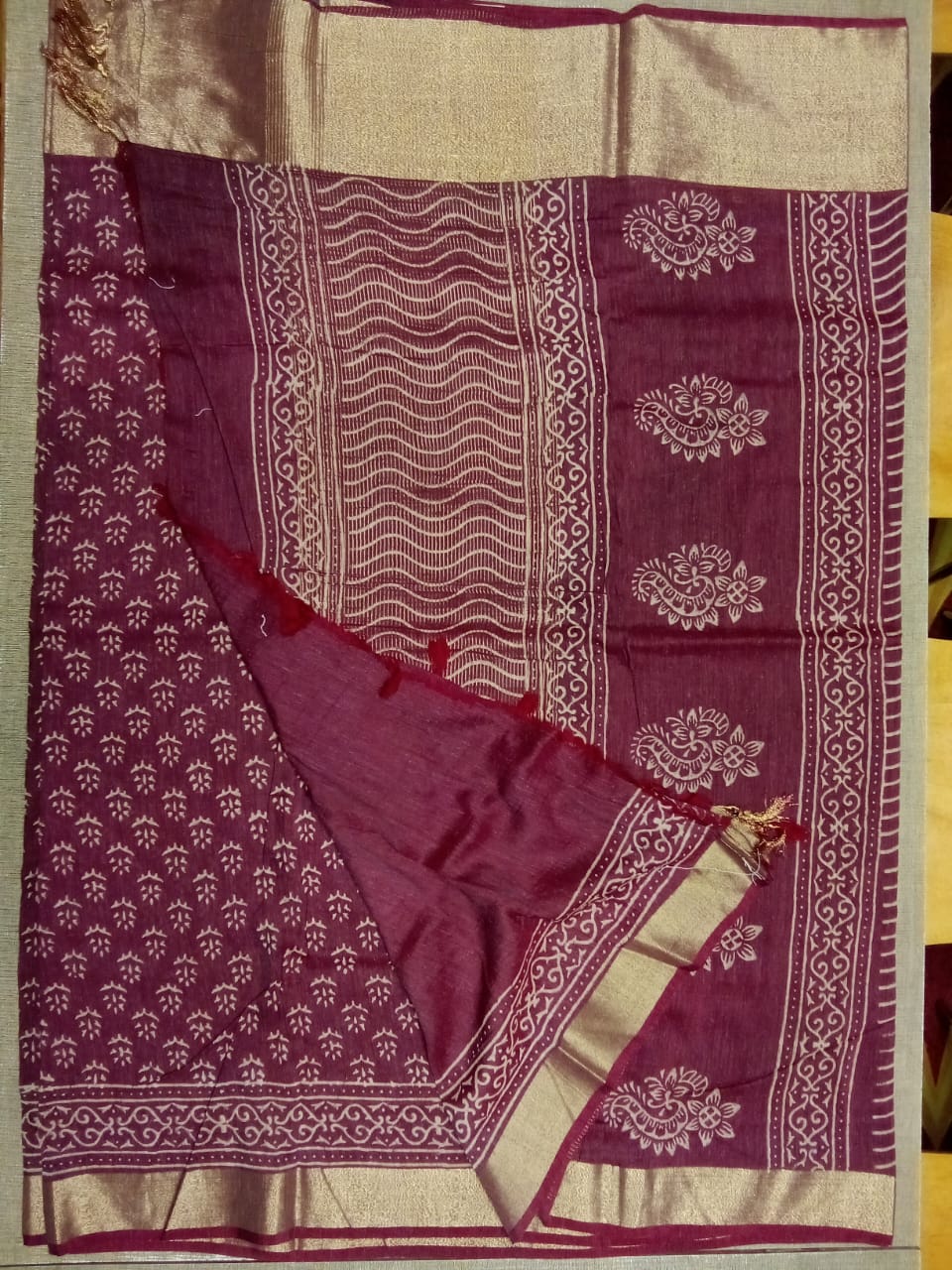 Chanderi cotton silk saree