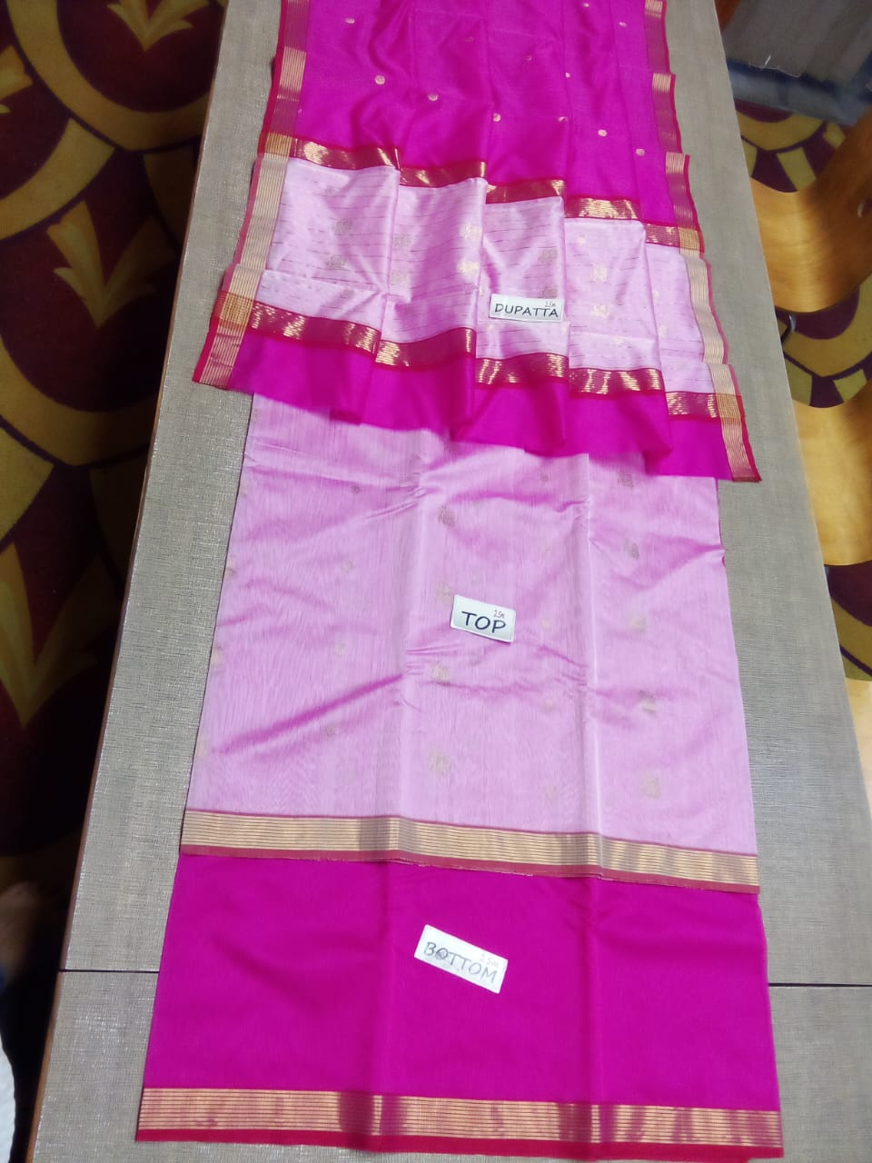 Chanderi silk suit