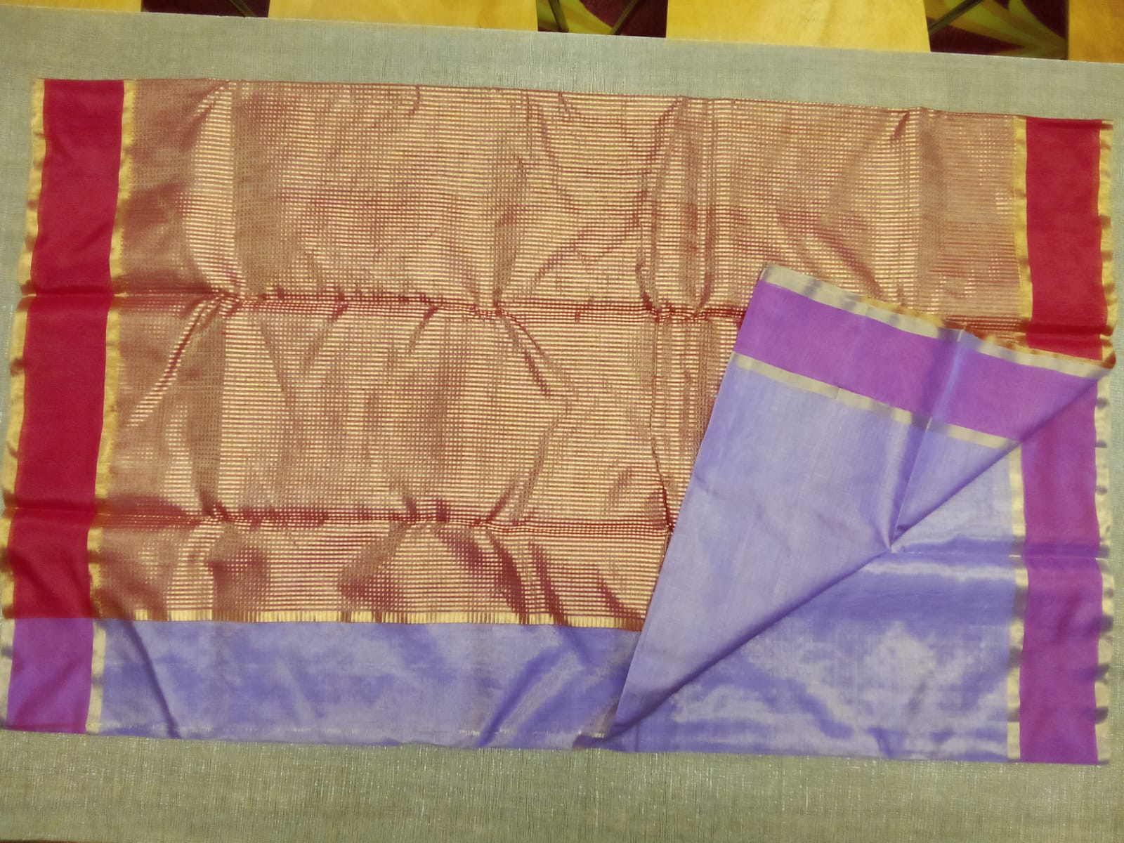 Chanderi cotton silk saree