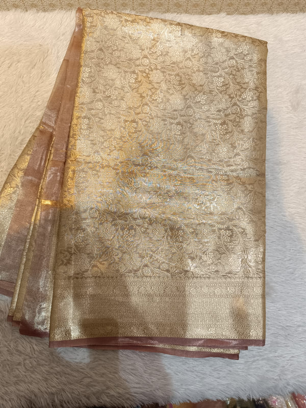 Pure tissue brocade silk
