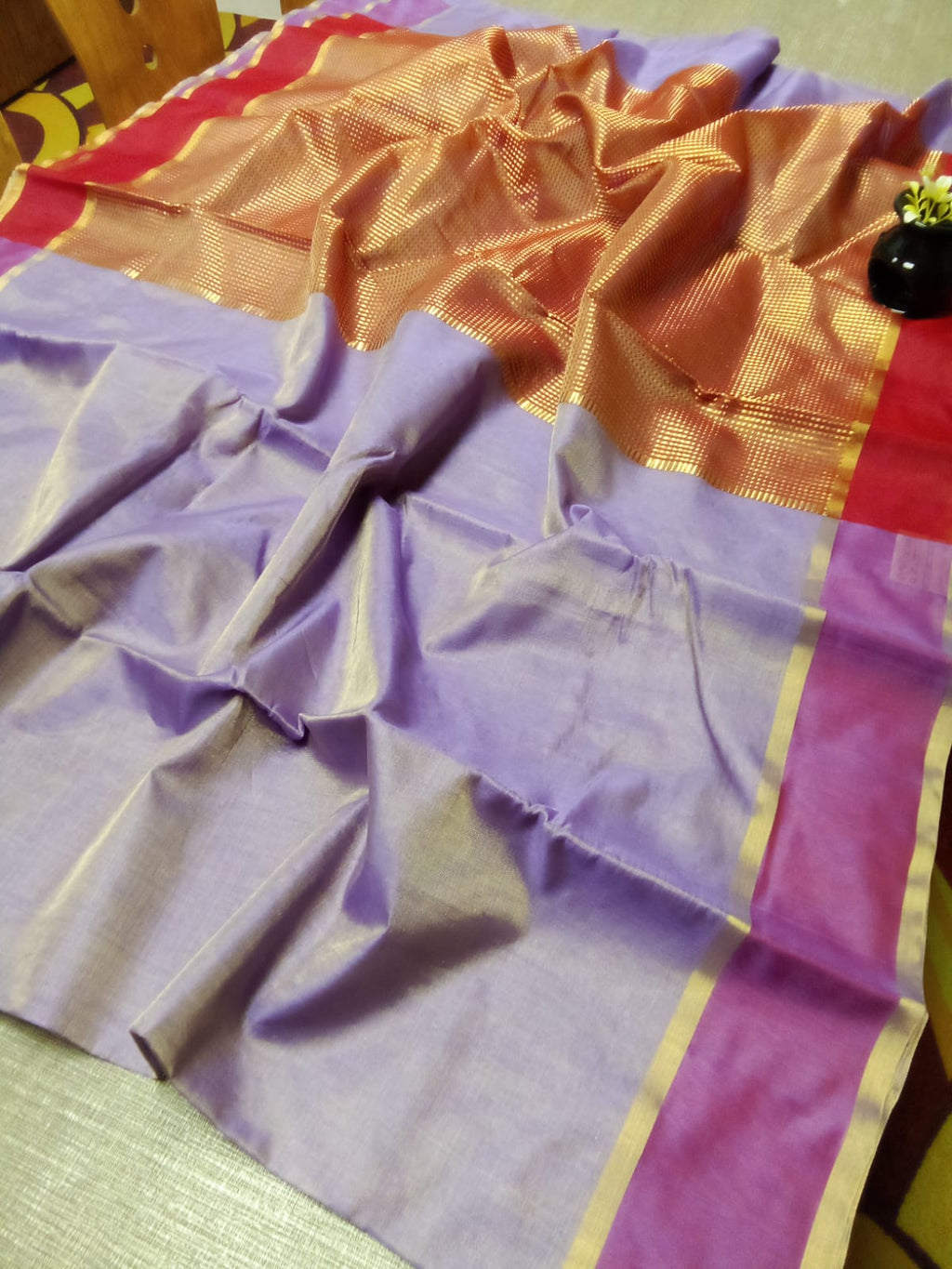 Chanderi cotton silk saree