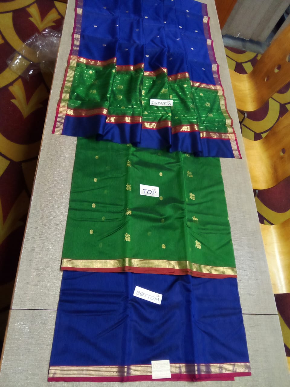 Chanderi silk suit