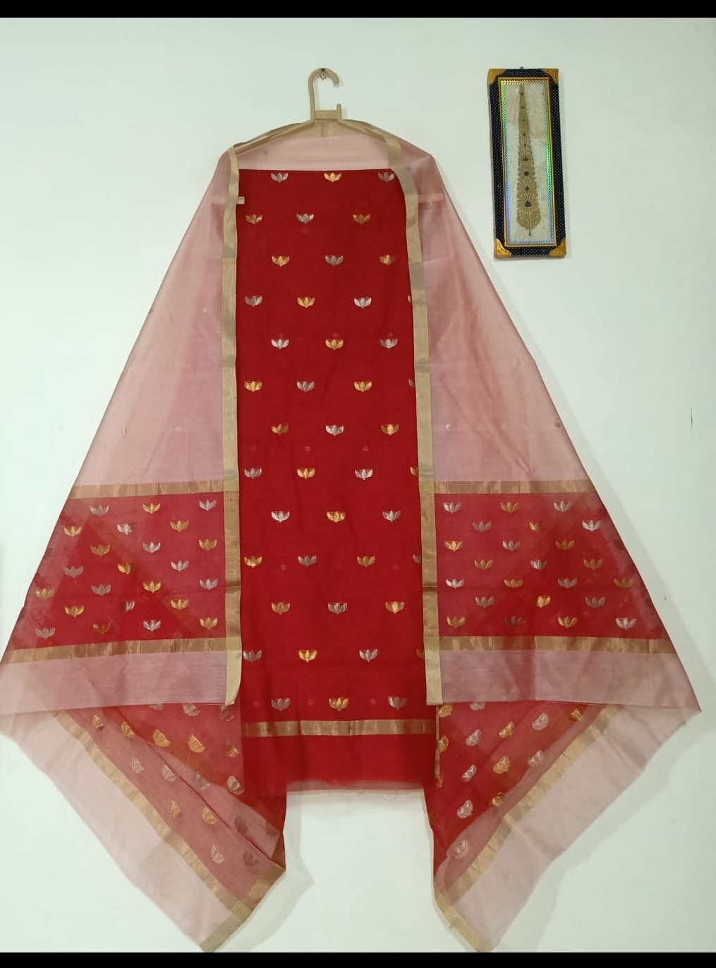 Chanderi silk suit
