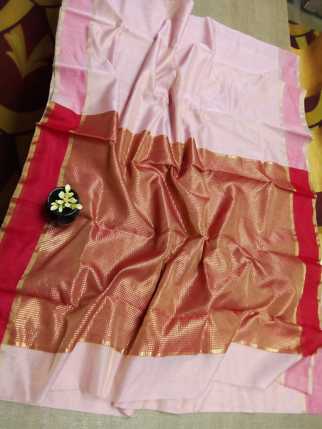 Chanderi tissue silk saree