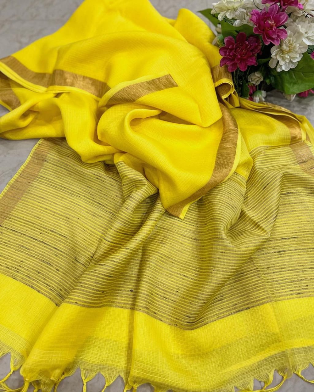 Pure muslin kota silk saree