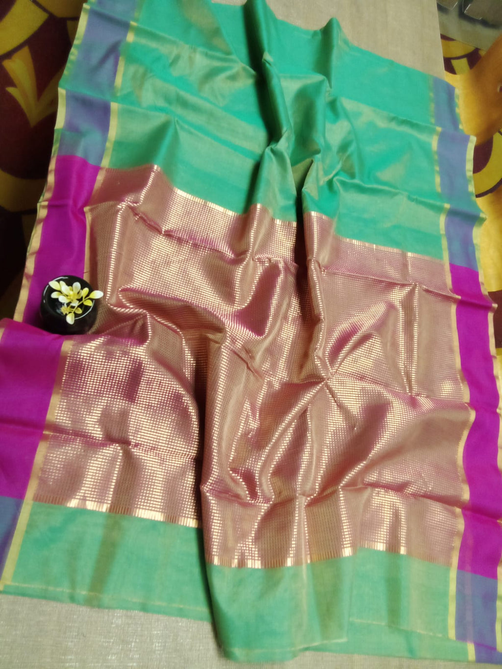 Chanderi cotton silk saree