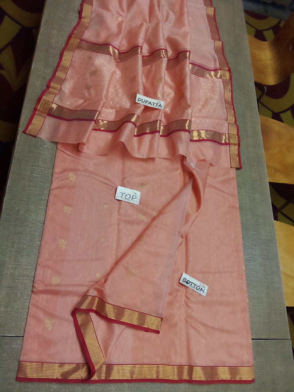 Chanderi silk suit