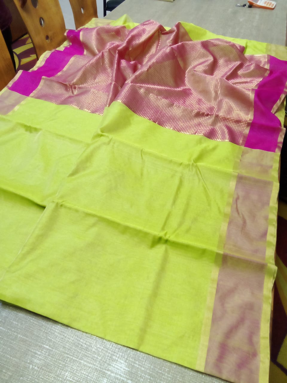 Chanderi cotton silk saree