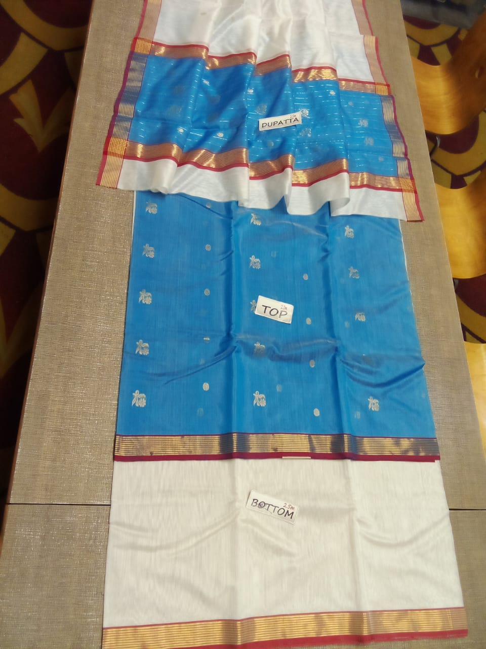 Chanderi silk suit