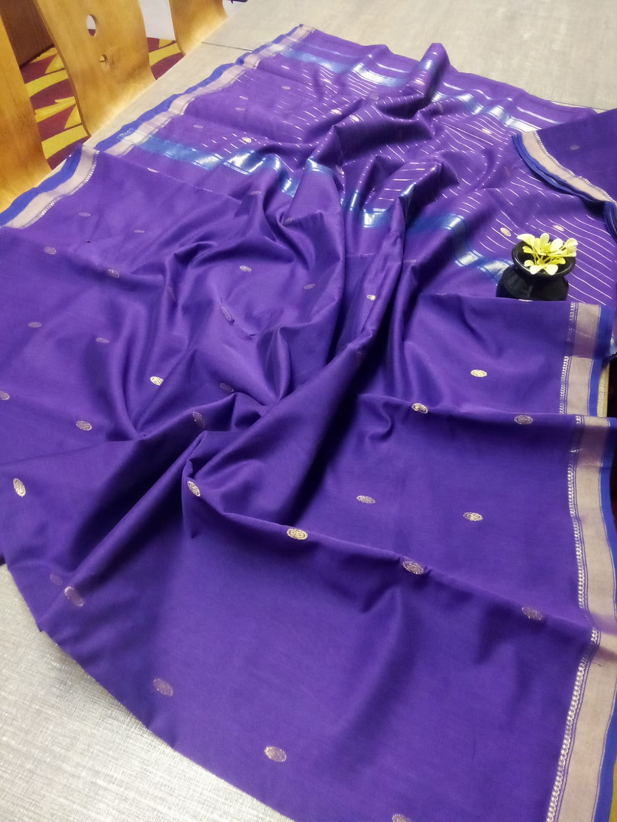 Chanderi cotton saree