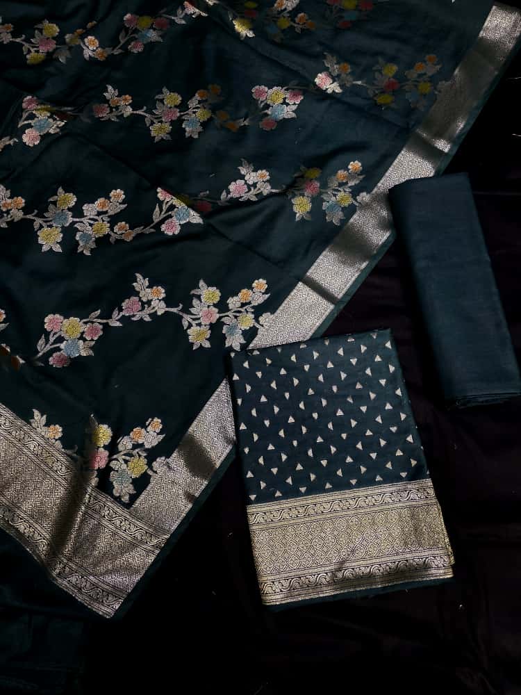 Mul mul chanderi suit