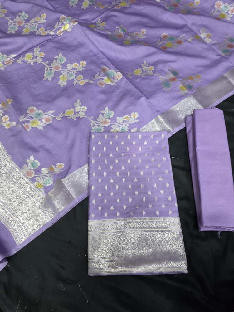 Mul mul chanderi suit