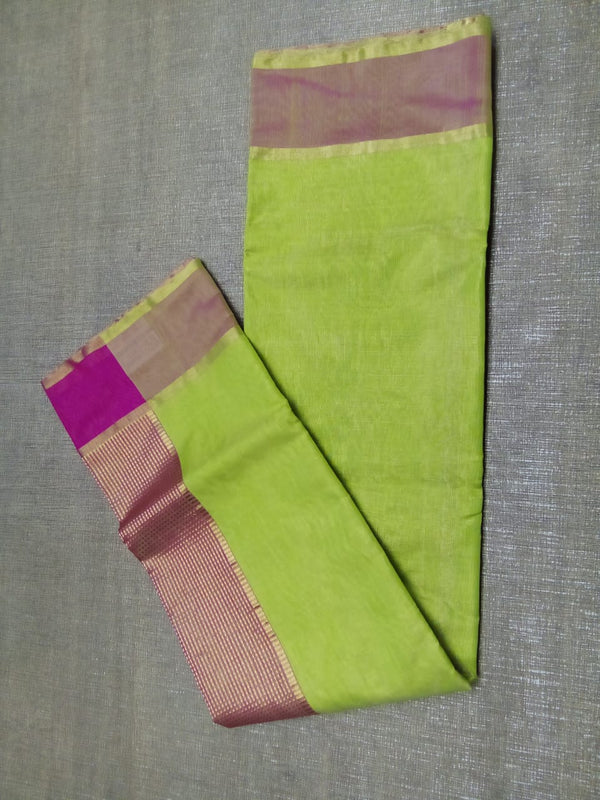 Chanderi cotton silk saree