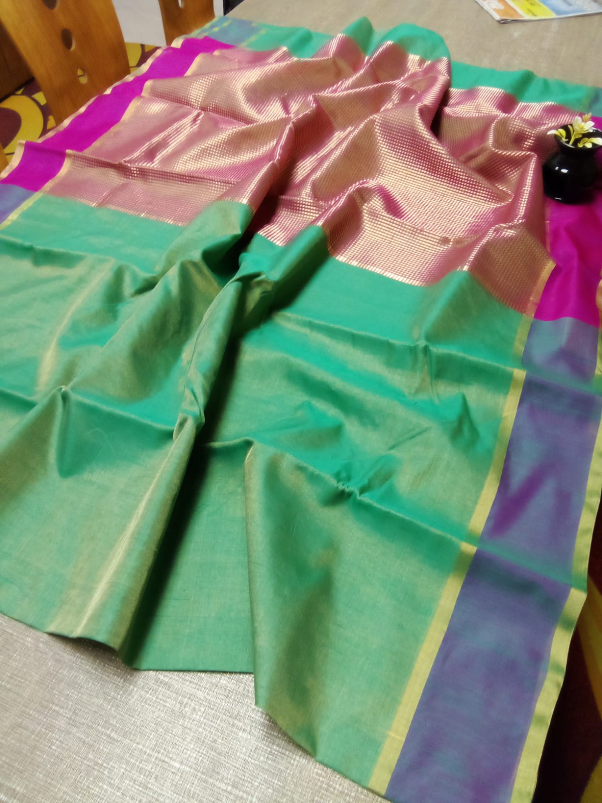 Chanderi cotton silk saree