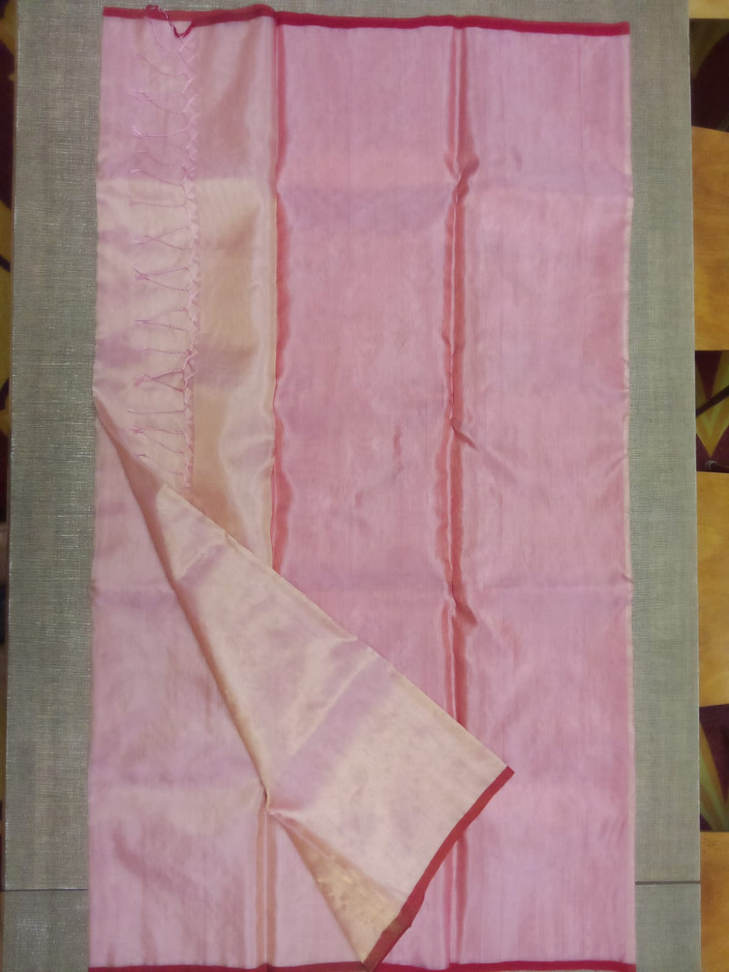 Chanderi tissue silk saree