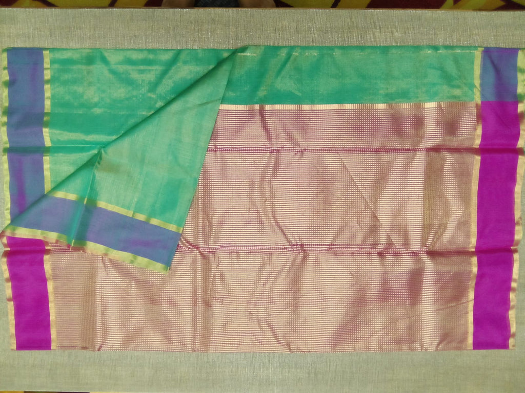 Chanderi cotton silk saree
