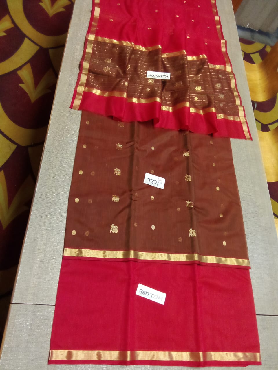 Chanderi silk suit